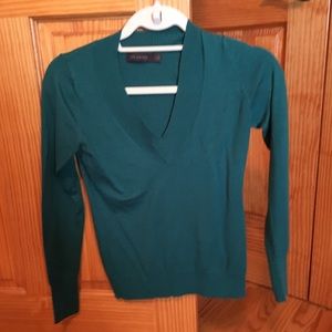 Teal v-neck sweater